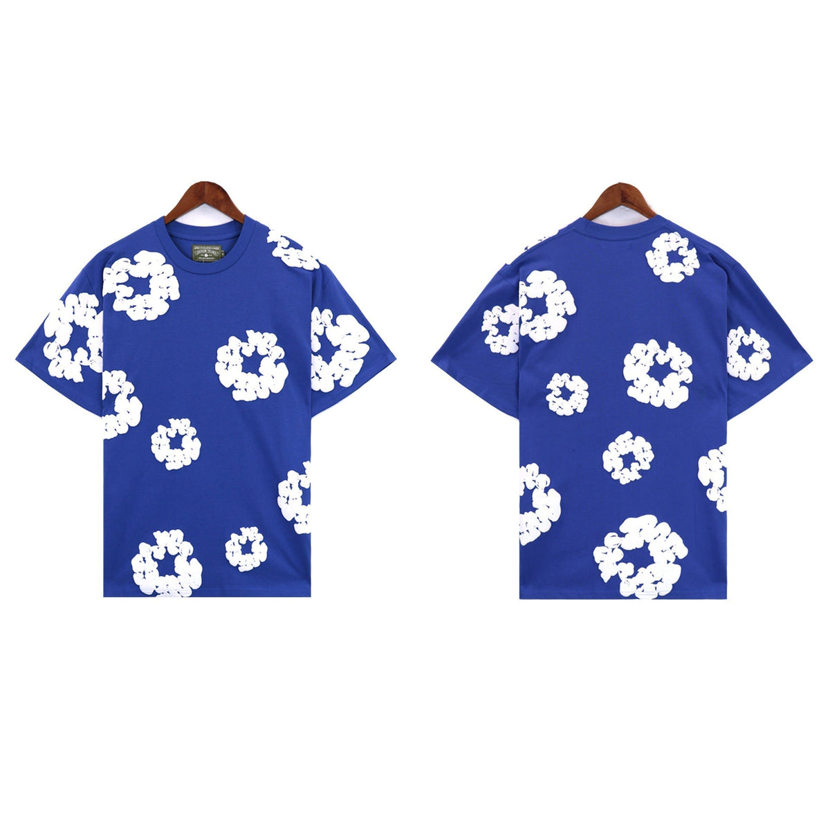 Denim Tears T-shirts Kapok Puff Print Short Sleeve T-shirt